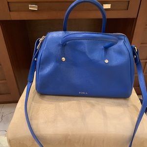 Furla royal blue satchel